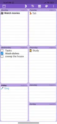 Weekly Planner android App screenshot 7